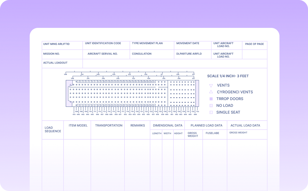 Automate Data Extraction from Air Loading Plans