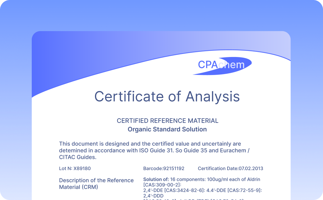 Automate Data Extraction from Certificates of Analysis