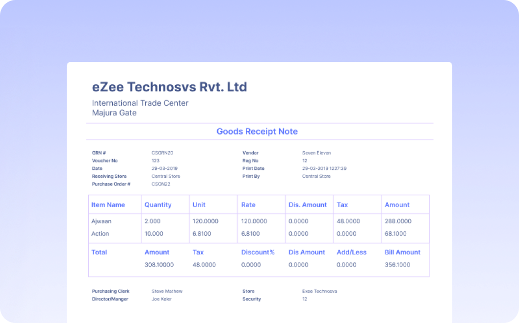 Automate Data Extraction from Goods Received Notes