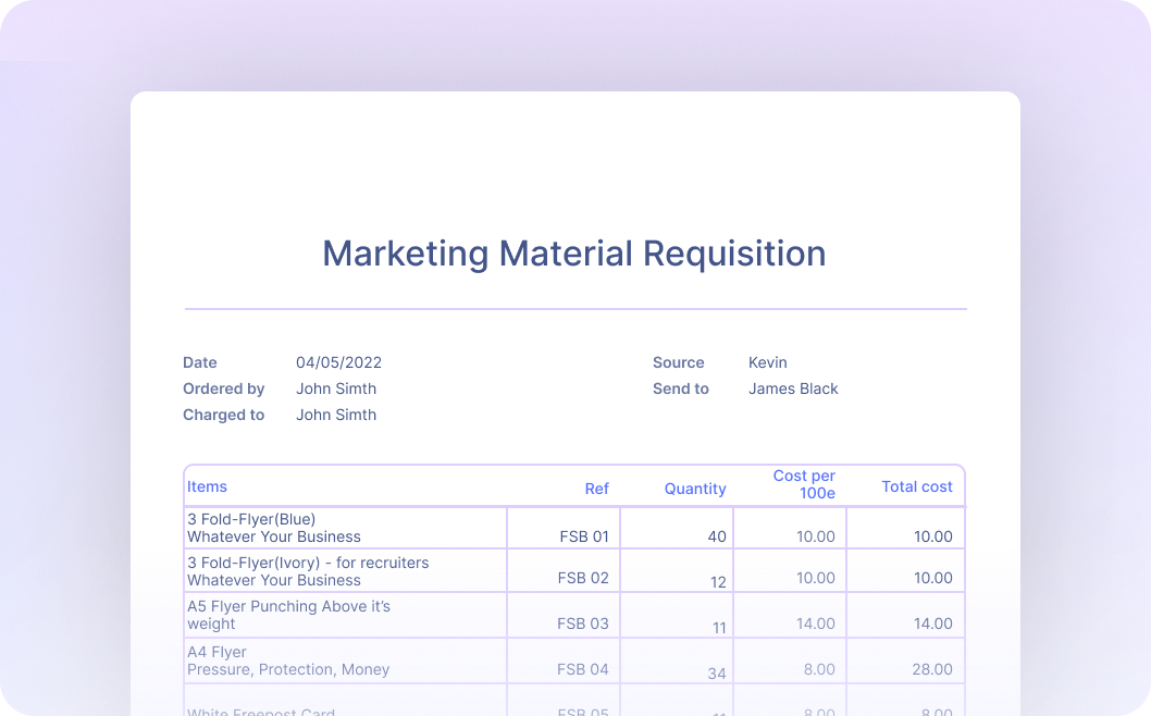 Automate Data Extraction from Material Requisitions