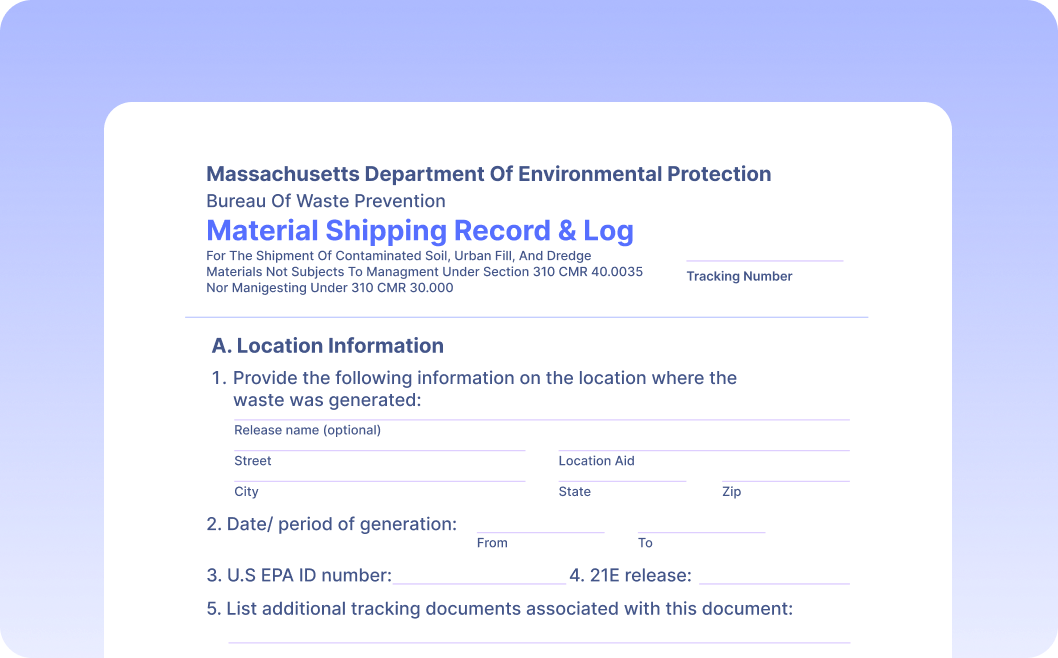 Automate Data Extraction from Material Shipping Records