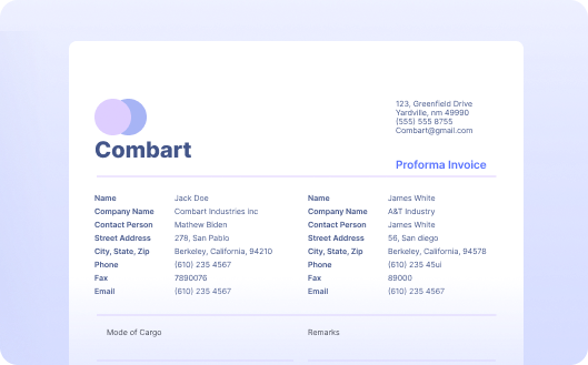 Automate Data Extraction from Pro Forma Invoices