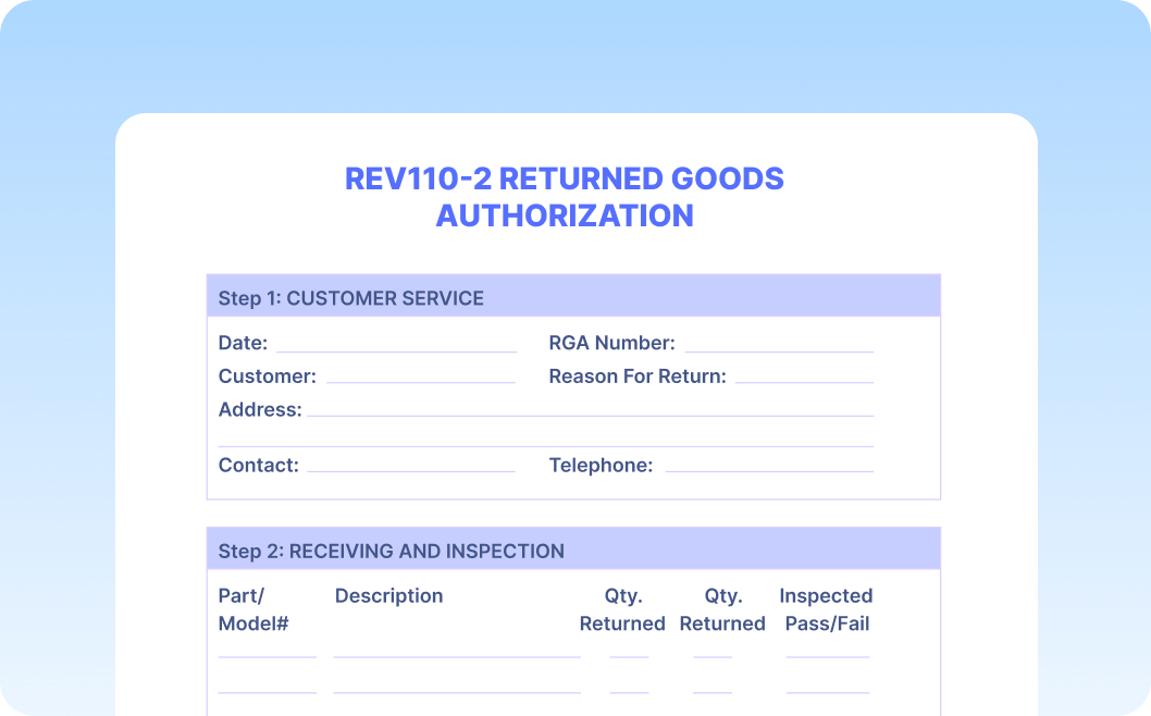 Automate Data Extraction from Return Goods Authorizations