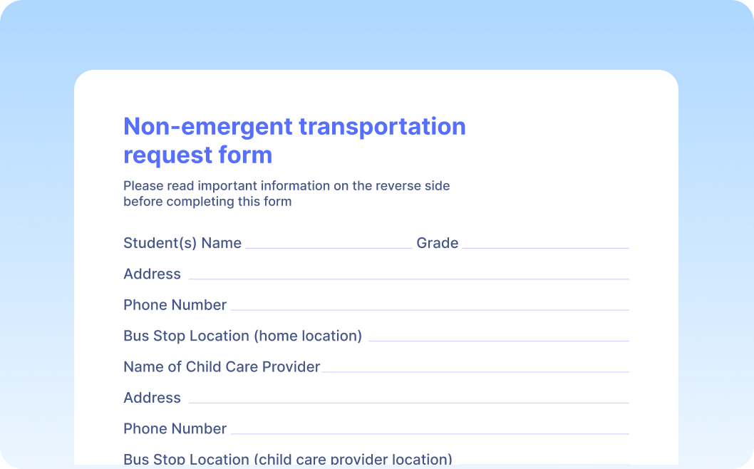 Automate Data Extraction from Transportation Request Forms
